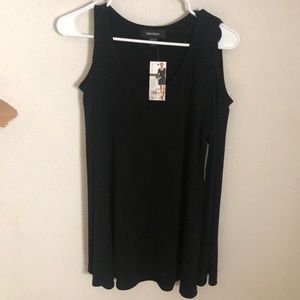 Brand New with Tags, Karen Kane Cold Shoulder Black Blouse.